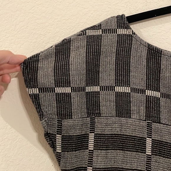 Lou & Grey Women’s Dress Medium Black & Grey 100% Cotton Contemporary - Picture 5 of 13